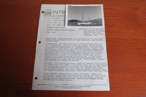 Sherwater ketch 1956 van den - ketch,