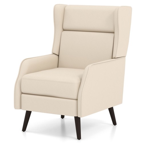 High back armchair - back, traditional