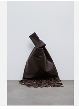 ZARA LEATHER HANDBAG WITH