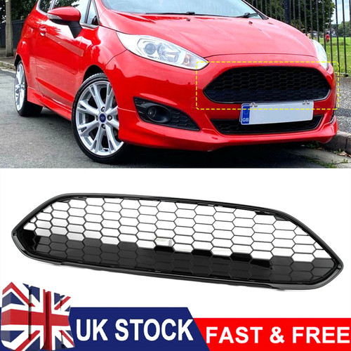 Black honeycomb front - front, bumper
