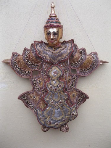 Vintage thai burmese wooden - vintage,