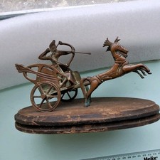 Bronze  Chariot  Pulled  By 2