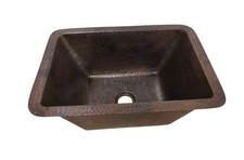17" Rectangle Hammered Copper