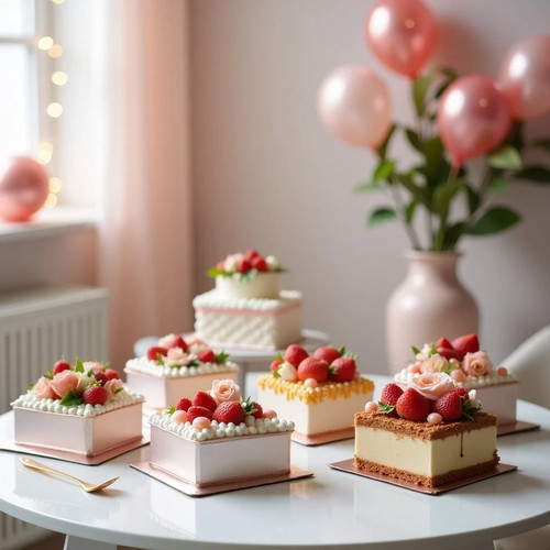 Square aluminium cake tins - tins, –