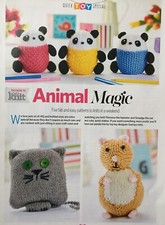 Panda Trio, Cat & Hamster Toy Knitting Pattern