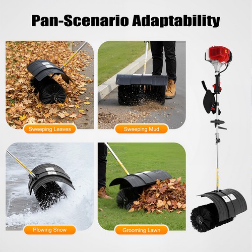 Walk behind power sweeper - behind,