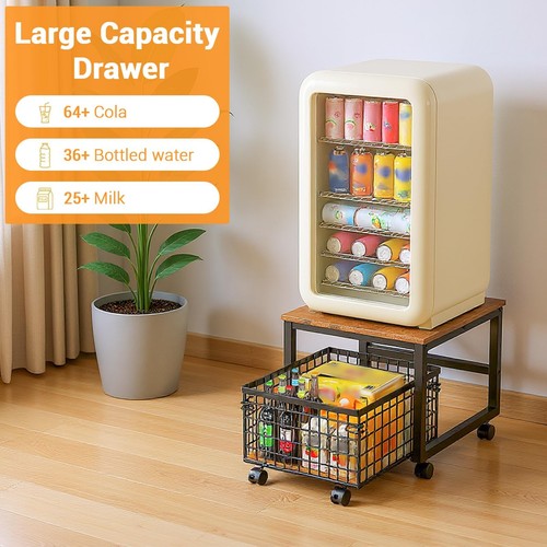 Mini fridge stand with storage - mini,