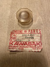 Genuine Kawasaki H1 H2 S1 S2 S3 KH Oil Level Sight Glass. 52015-005 NOS