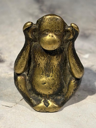 Vintage brass antique hand