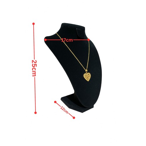 Black velvet jewelry easel - velvet,