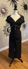 NEW STOP STARING XL  Black & White Wiggle Bombshell Retro Stretch