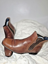 Henri Lloyd Men’s Brown Leather Chelsea Boots – Slip-On Ankle Boots – Size