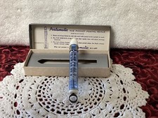 Antique Postamatic Pocket Postal Scale In Original Box