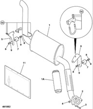 JCB PARTS EXHAUST JCB REF