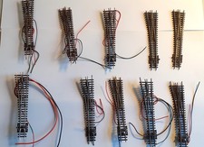 PECO STREAMLINE N GAUGE - 10 X SL-E396F MEDIUM RADIUS LEFT HAND POINTS