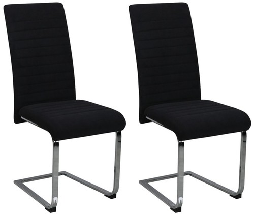 Set black velvet dining - black,