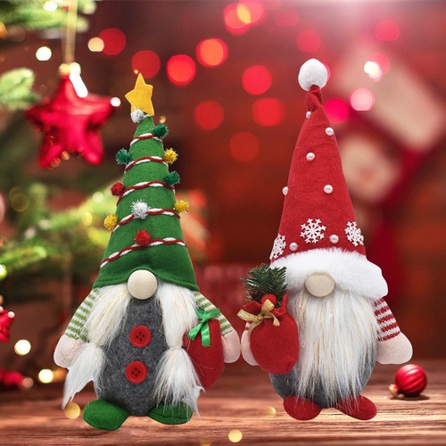 2pcs christmas gnome plush - christmas,