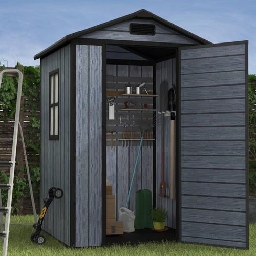 4x4ft plastic garden shed - garden,