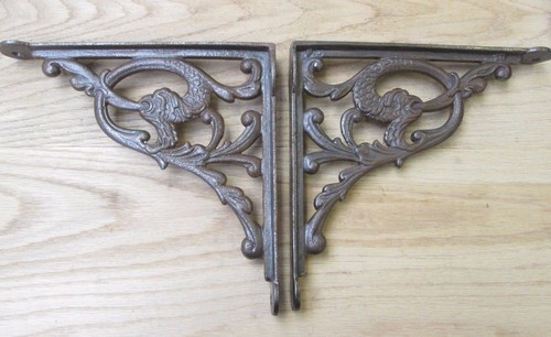 Pair serpent antique iron - serpent,