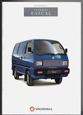Vauxhall Rascal 1991-1992 UK Market Sales Brochure Van & Pick-Up Bedford