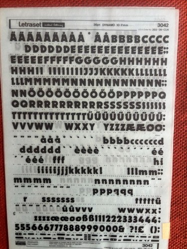 Letraset instant lettering - letraset,