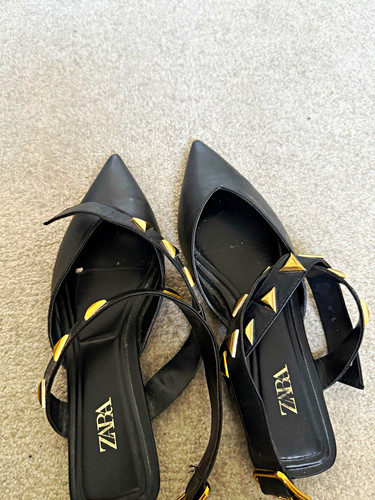 Zara women black gold - black,