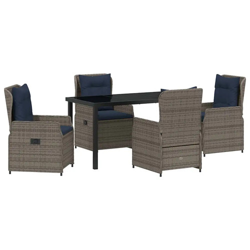 Garden dining set with cushion - dining,