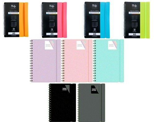 Note pad spiral poly - a5,