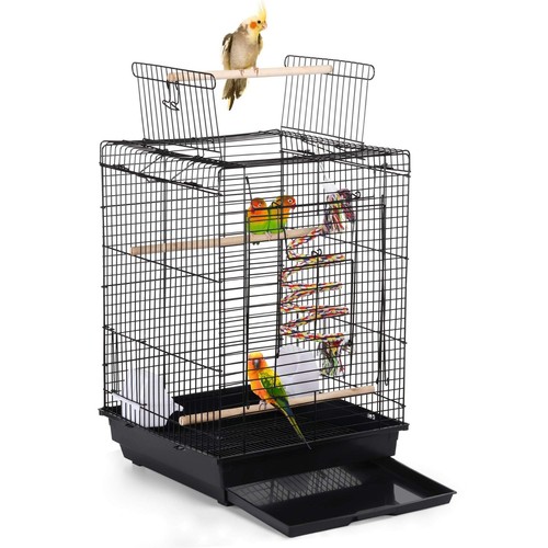 Bird cage metal open top - bird, small