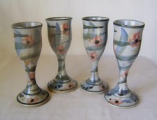 Superb Set Four Studio Pottery