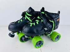 Rock Skates GT-50 Roller Derby Roller Skates Size Black Green 6