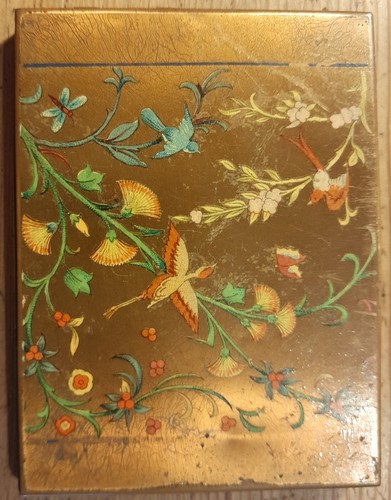 Art deco style brass cigarette - art,
