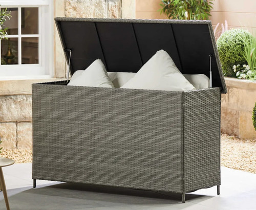 Garden storage box rattan - garden,