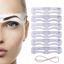6x Eyebrow Stencils Shaper