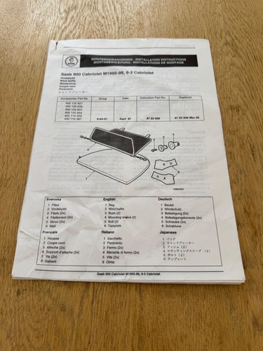 Genuine saab 900 - saab, 9-3