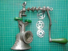 cast iron kitchen mincer grinder retro vintage spong