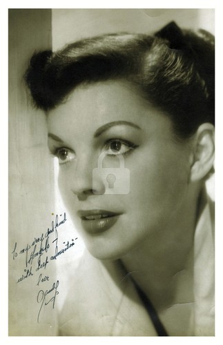 Judy garland signed vintage - garland, --
