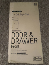B&Q Kitchen Door and Drawer Front Pack P Oak Style Slab 400mm