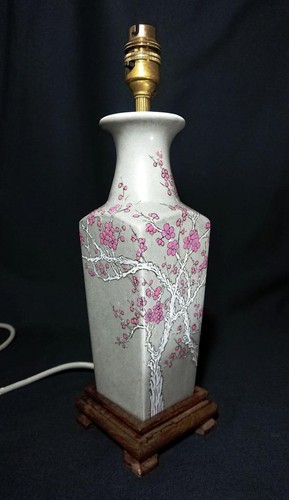Chinese porcelain vase lamp - porcelain,