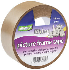 Ultratape Self Adhesive Rhino Picture Framing Tape 48mm x 50m kraft paper tape