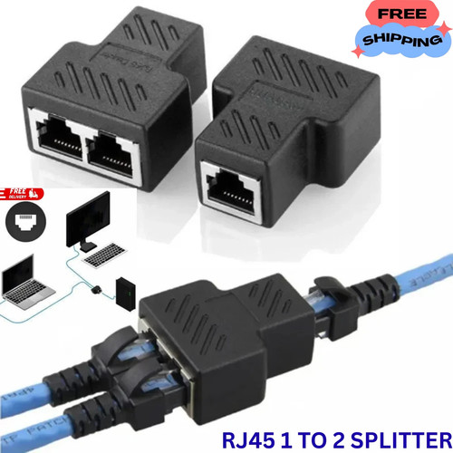 Rj45 splitter port ethernet - rj45, 2