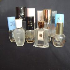 11 Vintage Yardley Perfume Bottles EMPTY Glass Flair Clique Lavender Laughter