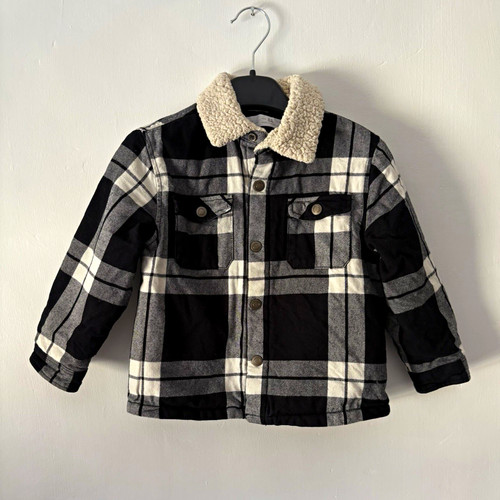 Zara boys check sherpa - boys,