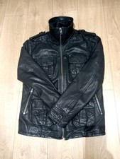 Superdry Black Real Leather