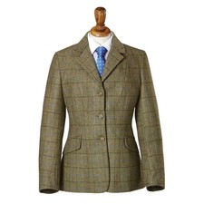 Caldene Southwold Wool Tweed Hacking Show Jacket green 24" (approx 5-6 years)