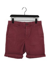 Jack Wills Men's Shorts W 30 in Purple 100% Cotton Chino