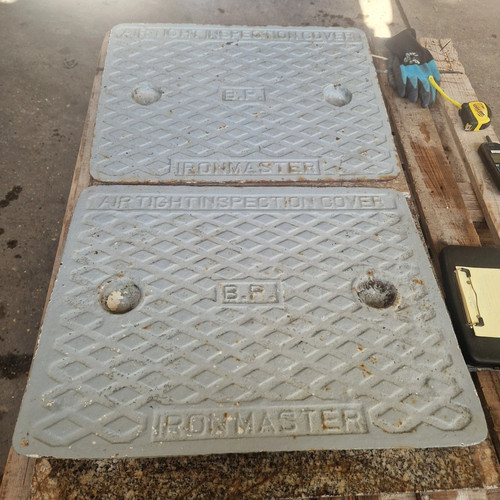 Cast iron manhole cover - cast,