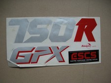 GPX750R Sticker set size 24cm x 13cm