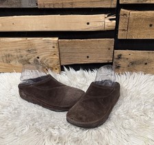 FITFLOP Gogh Clog Shoes Suede Chocolate Brown Size 7