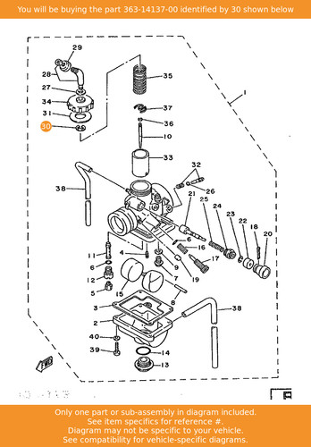 Yamaha clip 363 14137 oem - yamaha, 363-14137-00